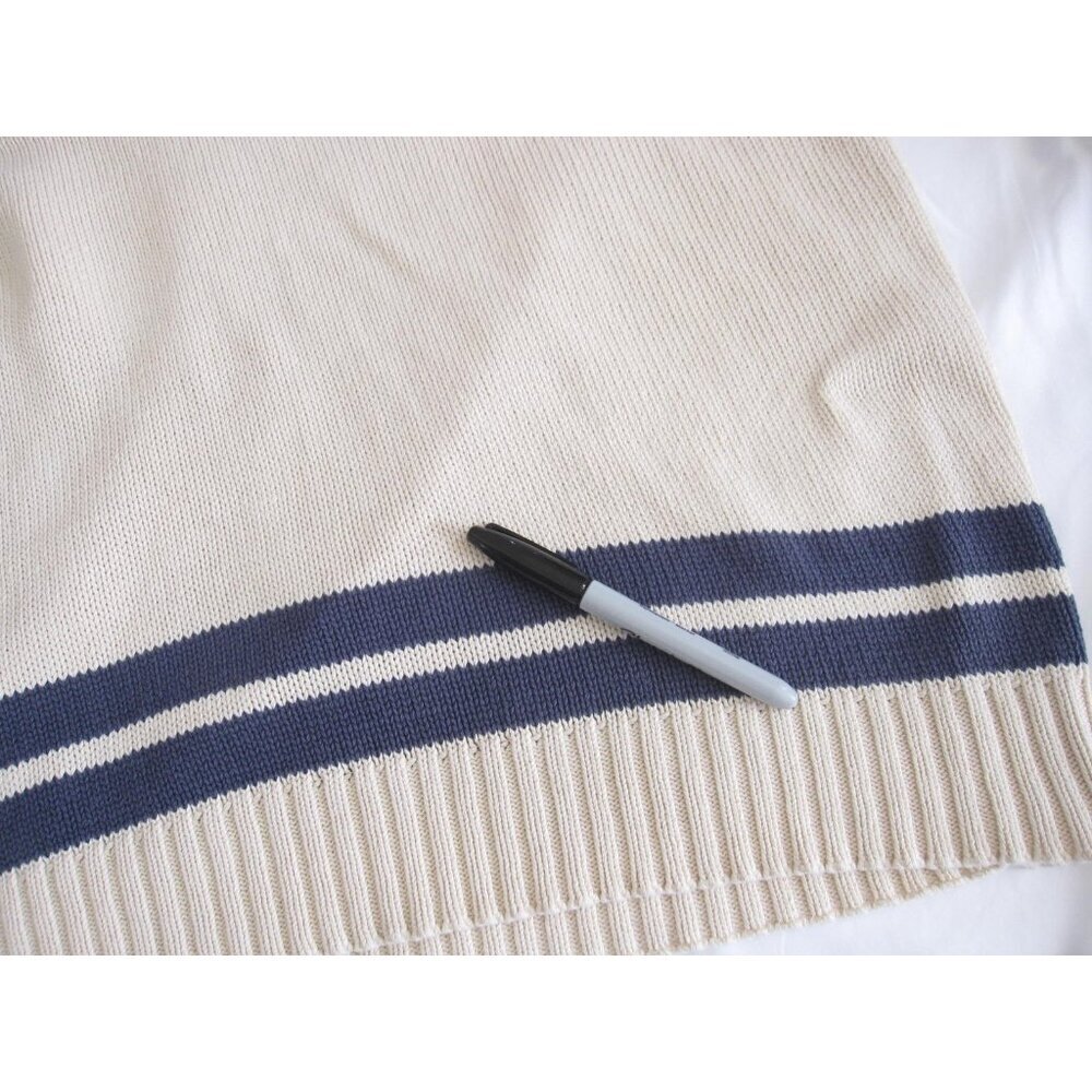 Vtg GAP Old Money Varsity Sweater Ivy Preppy V-Neck Academia Sz XL (MS48) Issue - Picture 5 of 9